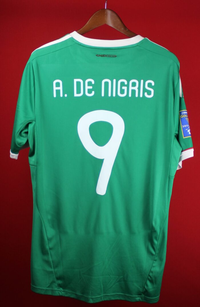Mexico Jersey Season 2013 Gold Cup XLarge #9 A. DE NIGRIS - Image 3