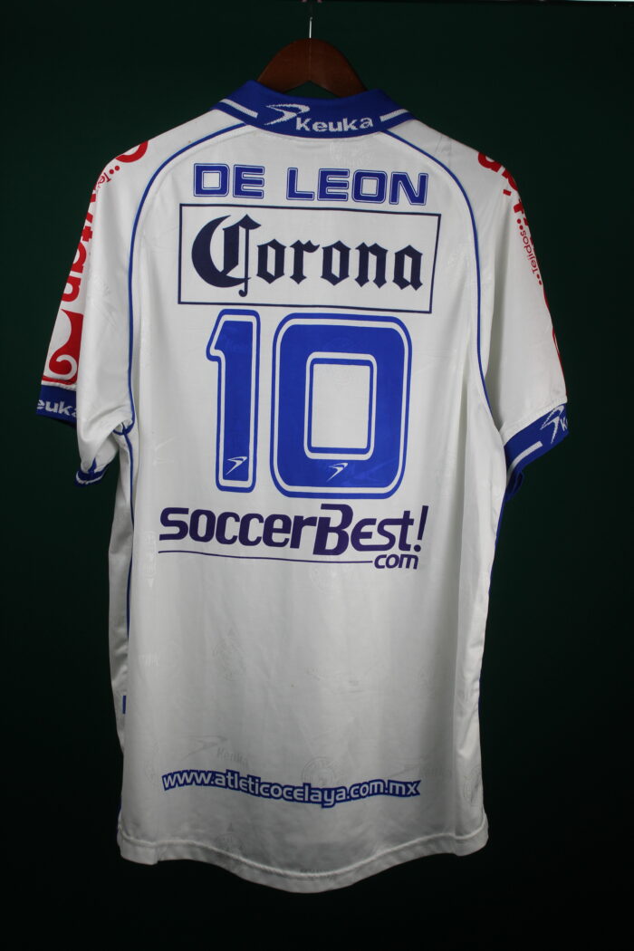 Atletico Celaya Jersey Season 2000-2001 XLarge #10 DE LEON - Image 2