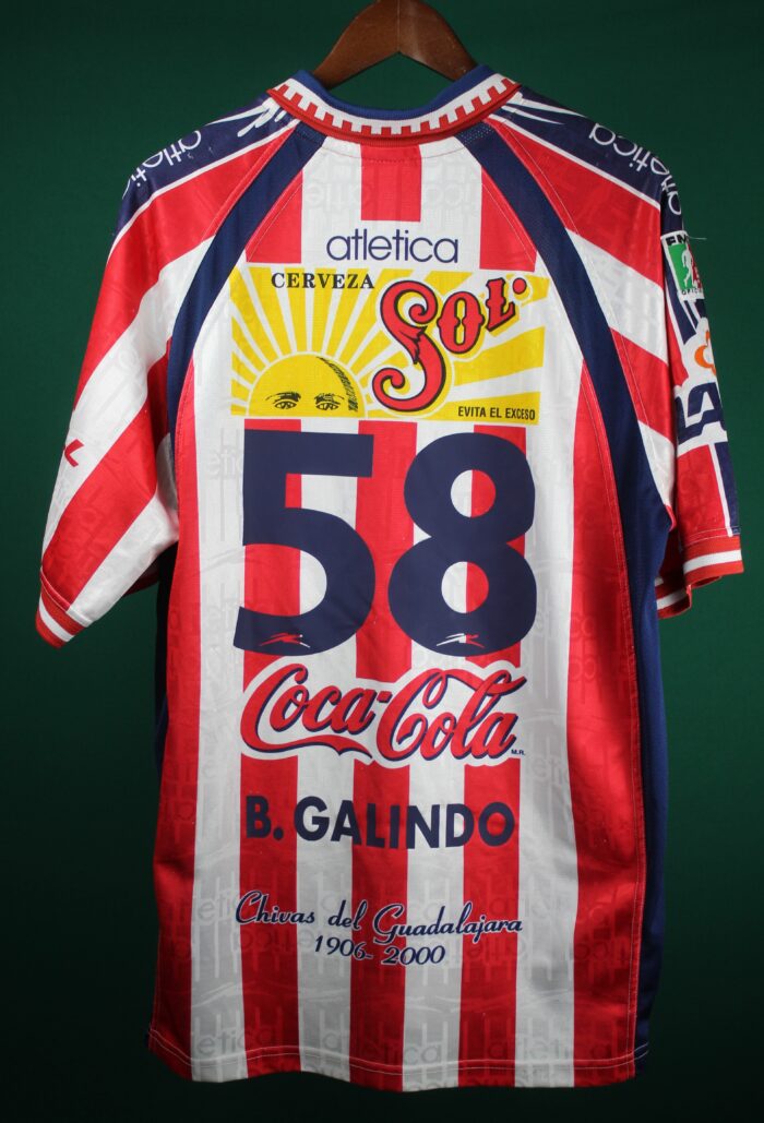 Jersey Chivas Season 1999-2000 Large #58 B. GALINDO - Image 3