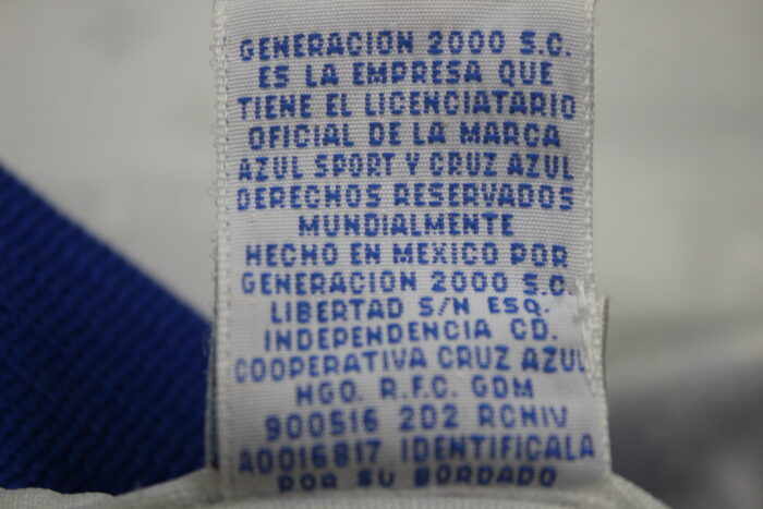 Jersey Cruz Azul Season 1995-1996 XLarge - Image 6