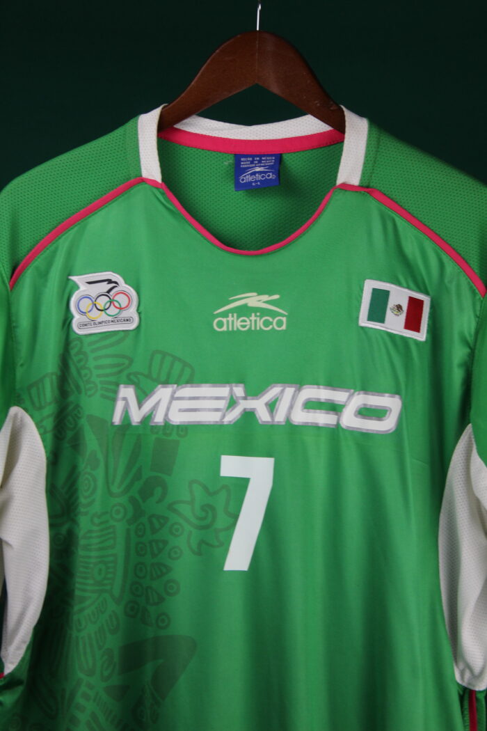 Mexico Jersey Olimpicos 2004 Large #7 A. NAELSON - Image 3