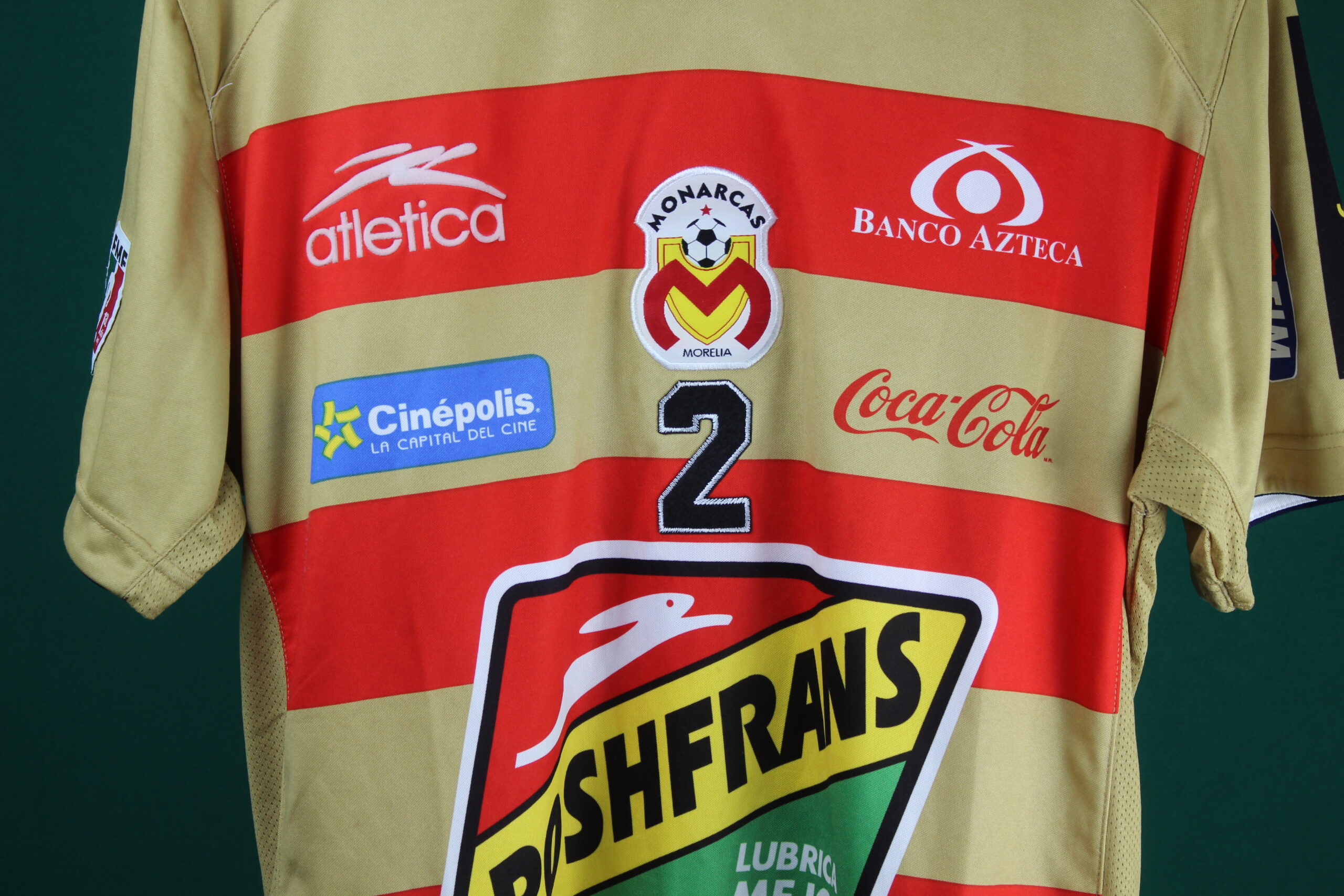 Monarcas Morelia Jersey Season 2010-2011 Medium #2 PEREZ match worn - Image 4