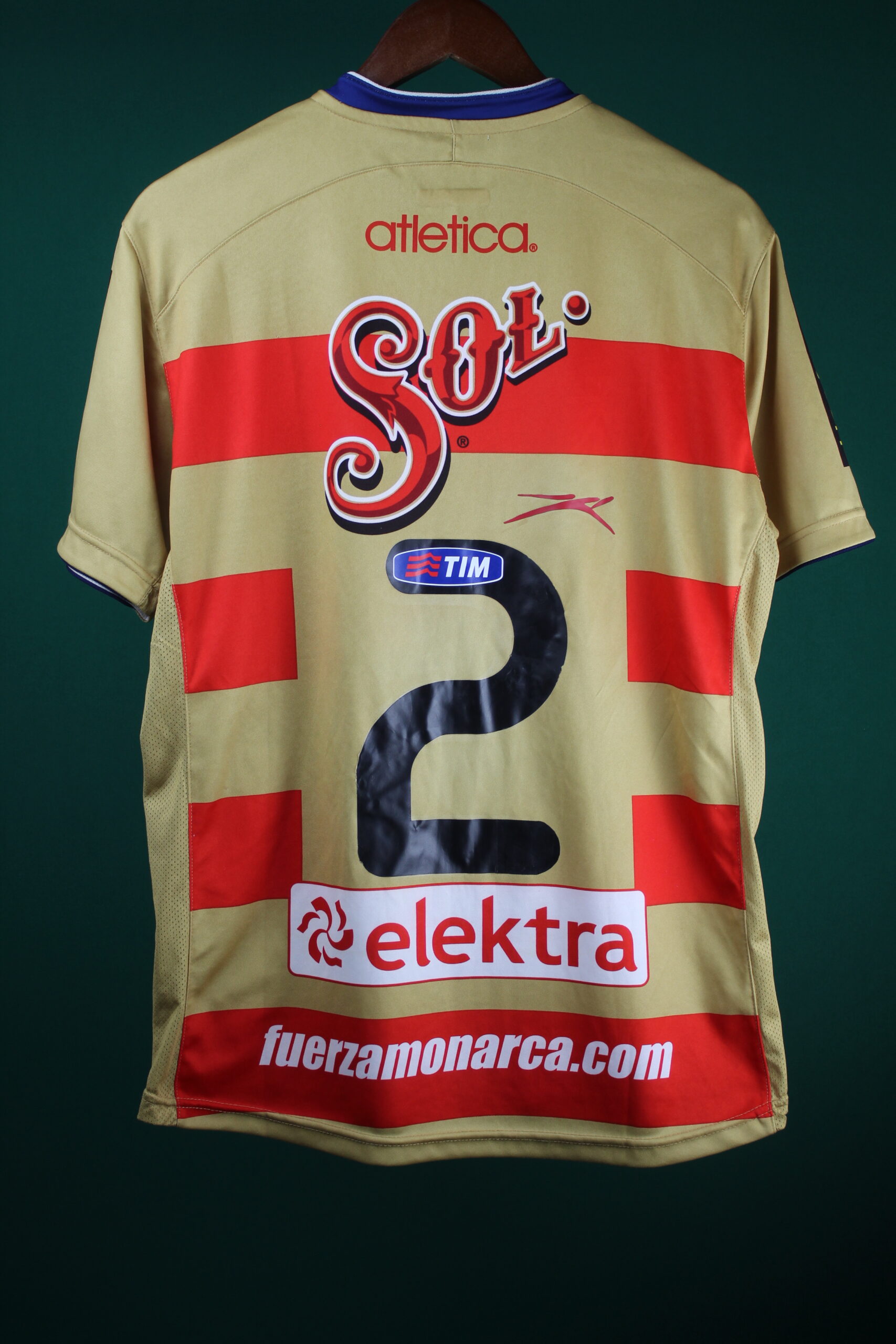 Monarcas Morelia Jersey Season 2010-2011 Medium #2 PEREZ match worn - Image 3